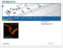 Tablet Screenshot of davidgrant.no